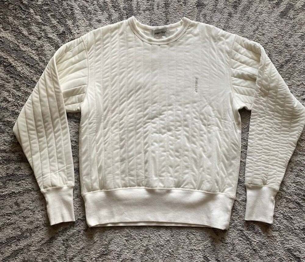 AMBUSH Padded Sweatshirt Off White Size 1